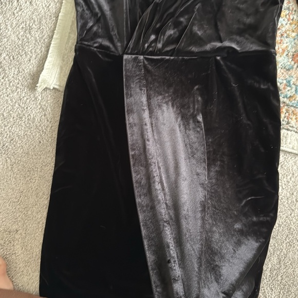NEW- H&M Gold Label Velvet Dress - Picture 8 of 11